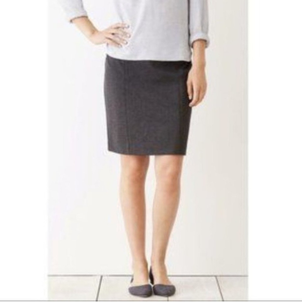Classic Gray Pencil Skirt
